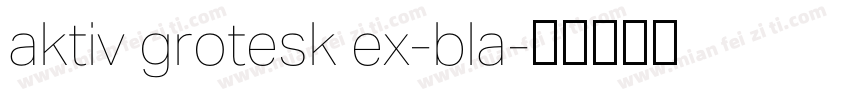 aktiv grotesk ex-bla字体转换